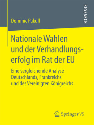 cover image of Nationale Wahlen und der Verhandlungserfolg im Rat der EU